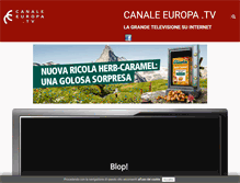 Tablet Screenshot of canaleeuropa.tv